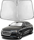 Windshield Sunshade Compatible for Audi e-tron, GT, Sportback, S, S Sportback 2019-2021 2022 2023, Sun Visor for Front Window Sun Shade Cover, UV Heat Blocker & Protector, Car Accessories