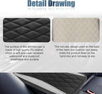 Car Center Console Cover, Universal Leather Waterproof Armrest Seat Box Cover Protector, Comfortable Car Decor Accessories Fit for Most Cars, Vehicles, SUVs-Gray