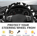 Steering Wheel Cover Accessories Neoprene Cover, Breathable Non-Slip Easy to Install Suitable for Women Men, 14.5-15.5 Inch for Car SUV Van Truck Universal - Bat