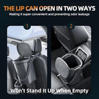 2 Gallon Silicon Car Trash Can with Lid - 100% Leak-Proof Trash Bin, Waterproof Garbage Can, Gifts for Men and Women
