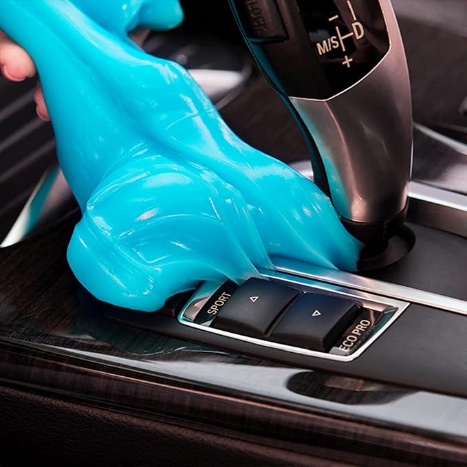 Car Cleaning Gel Detailing Kit - Automotive Dust Crevice Cleaner Slime for Auto Interior Detail Removal - Putty for Keyboard Cleaning and Car Accessories