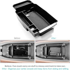 for 2023 2024 2025 2026 Mazda CX-50 Center Console Organizer Tray | for 2023 2024 2025 2026 Mazda CX-50 Middle Console Armrest Storage Box 2023-2026 CX50 Accessories (Black)