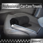 Microfiber Cleaning Cloth, 100 Pack Microfiber Towels for Cars Commercial Grade Work Rags Bulk Detailing Cloth for Automotive Bar Mechanic Restaurant Garage Housekeeping, 11.5"x 11.5", Grey
