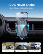 2026 Upgraded Car Phone Holder Mount, Military-Grade Phone Holders for Your Car Vent Ultra-Stable Metal Clip Universal 360° Cell Phone Car Mount for iPhone 17 Pro Max 16/15/14/13/12/ Samsung