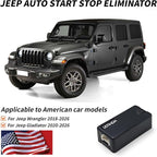 Auto Start Stop Eliminator for Jeep Wrangler JL 2018 2019 2020 2021 2022 2023 2024 2025 2026 Gladiator JT 2020-2026 Auto Stop Eliminator Engine Auto Start Disable/Plug Play Car Accessories