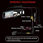 4.3 inch Car Mirror Monitor, 480 x 272 Resolution, 500 cd / m2 HD Reverse Camera System, Camera Monitor Parking Aid with Bracket, Suitable for Trucks and Vans