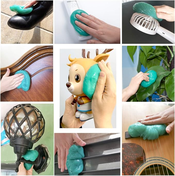 Keyboard Cleaning Gel Keyboard Cleaner Adheres to Dust and Debris in The Crevices of The Keyboard, Also Suitable for Car Interior Cleaning, Office Cleaning, Electronics Cleaning