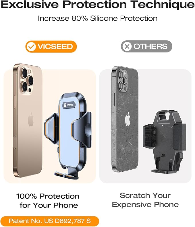 Military-Grade Sturdy Car Phone Holder Mount, Upgraded Anti Shake Metal CD Slot & Air Vent Thick Case Friendly Phone Mount for Car Fit for iPhone 17 16 15 Samsung All Phones