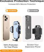 Military-Grade Sturdy Car Phone Holder Mount, Upgraded Anti Shake Metal CD Slot & Air Vent Thick Case Friendly Phone Mount for Car Fit for iPhone 17 16 15 Samsung All Phones
