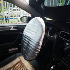 Universal Car Steering Wheel Sun Shade Cover, Heat-Resist Aluminum Foil Steering Wheel Cover for Most of Car SUV Truck Van,17.32x19.68inch/44x50cm,Pack of 1