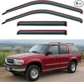 in-Channel Window Visors Rain Guards Shield for 1991-2001 Ford Explorer, Window Vent Wind Deflectors Visors Shades for 2001-2005 Ford Explorer Sport Trac