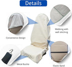 Waterproof Car Seat Cover for Front Seats, Protector for Cars SUVs Trucks, Sweat Towel Seat Covers Bucket for Gym,Workout,Beach,Hiking,Running Swimming(Beige, 1PC)