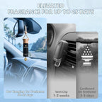 Car Air Freshener 2 Pack, Night ICE Hanging Diffuser, 45+ Days Long Lasting Scent, Refillable Bottle, Odor Control for Auto Interior, Made in USA