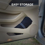 2pcs Waterproof Towel Front Seat Covers Black Non-Slip Bucket Seat Dog & Kid Auto Protector