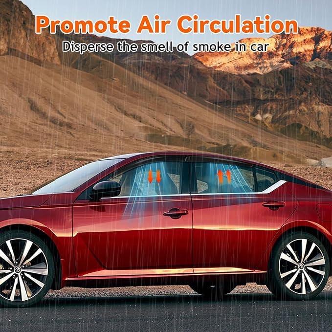 Window Rain Guards Compatible with 2019-2024 Altima, 4pcs Smoke Tint Vent Deflectors Window Visors Outside Mount Tape On Style Acrylic Set of 4 Front+Rear