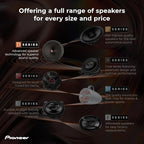 D-Series TS-D65C 6.5” 2-Way Speakers (Pair) – 270W Max, Crisp Highs + Clear Vocals, Ideal Factory Upgrade, Add an Amplifier for Even Better Performance