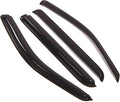 WD2-155 Dark Smoke 4 Pcs Set Window Visor (Outside Mount) Deflector Rain Guard Compatible with 2002-2005 Ford Explorer