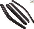 Outside Mount Window Vent Visors Rain Guards Compatible with Ford Explorer 2006-2010 | Side Window Wind Deflectors Rain Shields | Smoke Tinted, 4 Pcs Set, DGWV-155-2