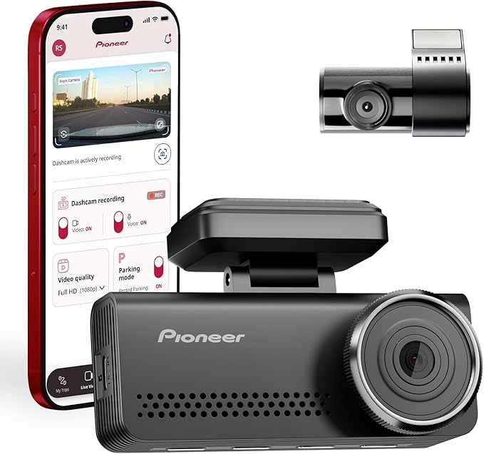 VREC-Z820DC Dual Dash Cam Front and Rear Car Camera - Premium 4K Camera, AI-ISP Starvis Night Vision, 139 Degree Wide Lens, ADAS Safety Alerts, Built in GPS, Impact Detection, 24/7 Coverage