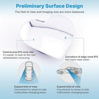 Heart Shaped Blind Spot Mirrors 2pc, 360 Degree Adjustabe HD Glass Blind Spot Mirrors, Frameless Convex Rear View Mirror, for Any Car, Van, SUV and Trucks