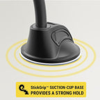 MXWDL Magnetic Cell Phone Holders for Your Car Dash/Windshield, Suction Cup Phone Holder Car Mount with Extra Strong Magnet, Thick Metal Plate Compatible with iPhone, Samsung and More, 2 Pack