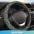 Elastic Steering Wheel Cover Car Accessories Cute Universal 15 Inch Absorbing Sweat Non-Slip Breathable for Woman - Flower