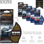 SL02 Sport LUX Cardboard Air Freshener, Silver, 12 Pack