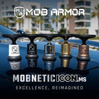 MobNetic Icon.MS MagSafe Compatible Phone Mount, Magnetic Phone Holder for Car w/ 90lb Pull Force, 90º Tilt & 360º Rotation, Aluminum Build, Compatibility for iPhone & Android (Chrome)