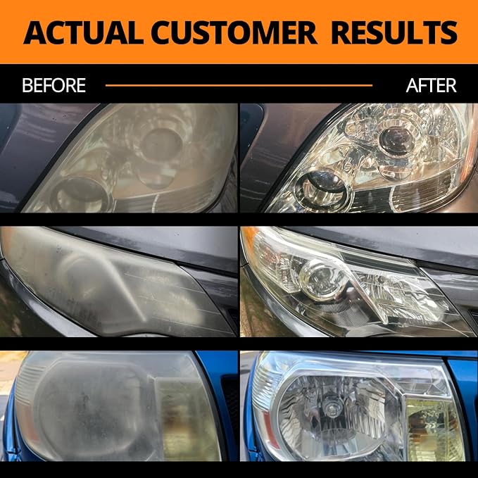 Ceramic Headlight Restoration Professional Detailer Pack (20 Ceramic Wipes) - Brings Headlights Back to Like New Condition - Step 3 Only