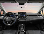 Customized Auto Car Steering Wheel Cover for Toyota Rav4 Corolla Camry Highlander(Diamond Quilted-Black+Blue-Standard Size)