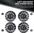 Wheel Cover for Tesla Model 3 Highland (2023-2025) Hubcaps 18 inch Hubcaps 4PCS Rim Covers Full Rims Matte Black Hub Cap ABS Replacement Model 3 Accessories