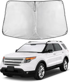 Windshield Sunshade Compatible for Ford Explorer 2011-2017 2018 2019, Sun Visor for Front Windshield & Window Sun Shade Cover, UV Heat Blocker & Protector, Car Accessories