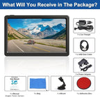GPS Navigator for Car Truck RV, Latest 2026 Map(Free Lifetime Updates) 9 inch Touch Screen Car GPS, Support Voice Turn Direction Guidance/Speed and Red Light Warning/Custom Truck Routing