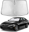 Windshield Sunshade Compatible for BMW 5 Series G30 G31 2017-2021 2022 2023, Sun Visor for Front Windshield & Window Sun Shade Cover, UV Heat Blocker & Protector, Car Accessories