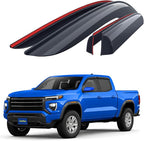 Goodyear Shatterproof Window Deflectors for GMC Canyon 2023-2026 Crew Cab, Tape-on Rain Guards, Window Visors, Vent Deflector Visor, Car Accessories, 4 pcs. - GY008883