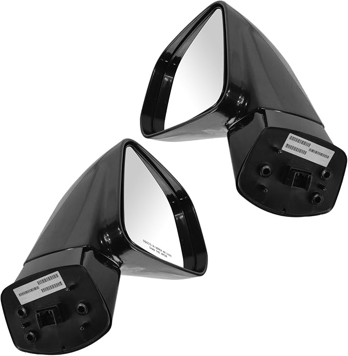 Driver and Passenger Side Mirror Assembly Set Power Paint to Match Smooth Compatible with 2008-2010 Saturn Vue, 2013-2015 Chevrolet Captiva Sport