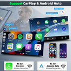 4Core Android 14 Car Radio Stereo for Chevy Tahoe 2007-2014 Update 10 Inch Touch Screen Radio with Wireless Carplay Android Auto FM/RDS Bluetooth GPS SWC Backup Camera