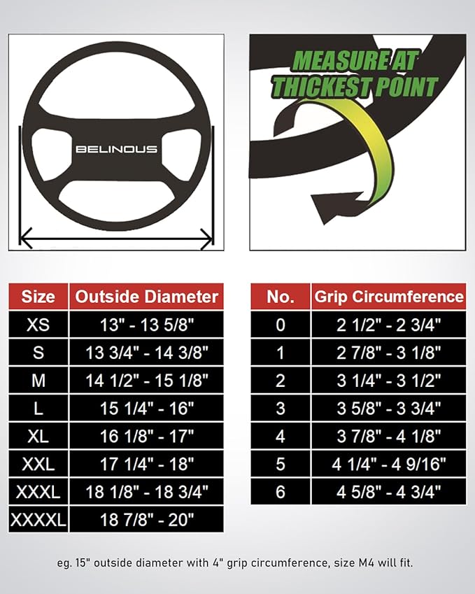Leather Steering Wheel Cover Lace Up, Stitch on Steering Wheel Wrap, Universal Fit 13-20 Inch Car Truck Pickup Boat, A Whole Piece of Cowhide, DIY w/Needle Thread (Size XS3, Red)