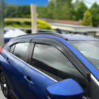 Window Visors Rain Guards for 2018-2025 Mitsubishi Eclipse Cross, 4-Piece Set Dark Smoke Window Deflectors Visors, Front & Rear Side Window Deflectors