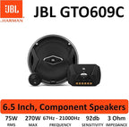 GTO609C 270 Watts 6-1/2" Premium Car Audio Component Stereo Speaker System with Patented Plus One Woofer-Cone Technology
