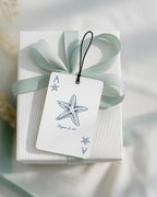 Blue Coastal Car Air Freshener 4 Pcs Coconut Scented, Preppy Starfish Sailing Seashell Car Accessories Mirror Decor for Women, Cute Nautical Hanging Air Freshener for Cars Closet Drawer Books