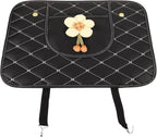 Car Seat Back Protector Kick Mat, Black Pu Leather Auto Seatback Cover, Anti-kick Pad for Rear Seat Protection and Car Interior Maintenance