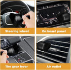 Car Interior Cleaning Brush, Car Duster Interior,Car Detailing Brush Dusting Brush,Car Interior Cleaning Tool, Auto Soft Hair Car Brush,Auto Interior Dust Brush for Air Vents(Black)