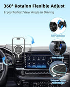 PZK Car Phone Holder for 2022-2026 Chevy Silverado/GMC Sierra 13.4'' Screen | Chevy Magnetic 15W Fast Wireless Charger 360° Magnetic Car Phone Mount LT/RST/ZR2/LTZ/LT Trail Boss Accessories