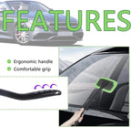 Car Window Cleaner Tool Kit,Microfiber Car Windshield Cleaner Inside with 4PCS Soft Reusable Cloth Cover,Universal Removable Car Glass Cleaner Tool Kit Car Cleaning Tools