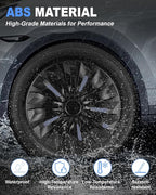 Hubcap Wheel Covers Hub Caps 15 Inch Set of 4 Black Universal Wheel Rim Cover R15 Stylish Car Decor Wheel Covers for Toyota Camry Nissan Mazda (TT Black, 15 inch)