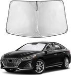 Windshield Sunshade Compatible for Hyundai Sonata 2015-2017 2018 2019, Sun Visor for Front Windshield & Window Sun Shade Cover, UV Heat Blocker & Protector, Car Accessories