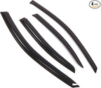 Outside Mount Window Vent Visors Rain Guards Compatible with Lexus IS250 IS350 2006-2013 | Side Window Wind Deflectors Rain Shields | Smoke Tinted, 4 Pcs Set, DGWV-482