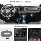 mangoal OBD Cable Dash Cams, Upgrade Parking Monitoring, Hardwire Wire Kit Accessories