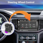 Double Din Car Stereo Radio 7 Inch Touch Screen Bluetooth Handsfree Mirror Link USB SD FM Audio Receiver with Backup Camera Wireless Steering Wheel Control